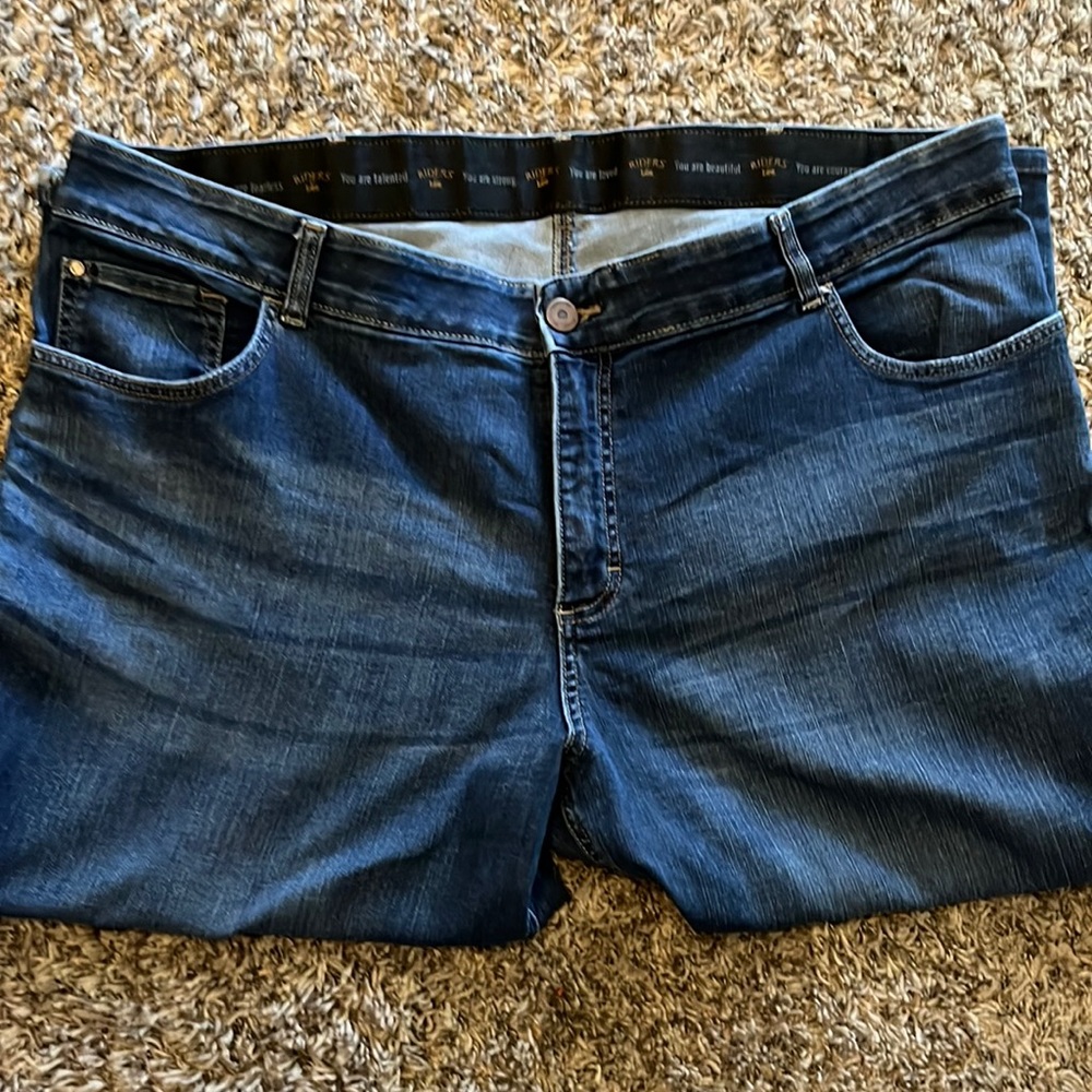 Riders by Lee Ankle Cropped Plus Size 24W/M Slim-Straight